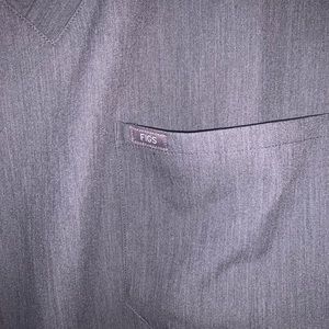 Figs Catarina Scrub Top in Graphite